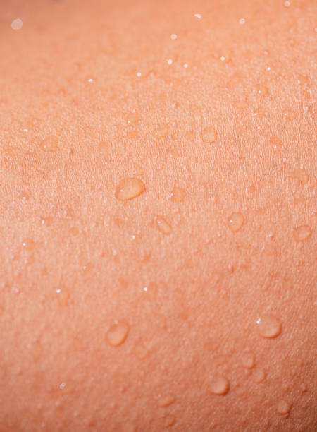 istock Water Drops on Women's Skin 1244372346