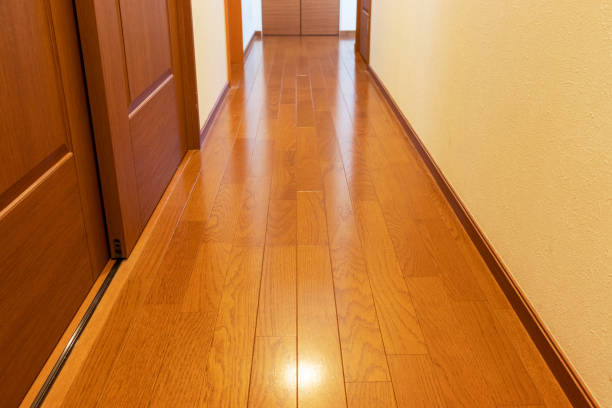 istock Wood flooring in the corridor 1244373968