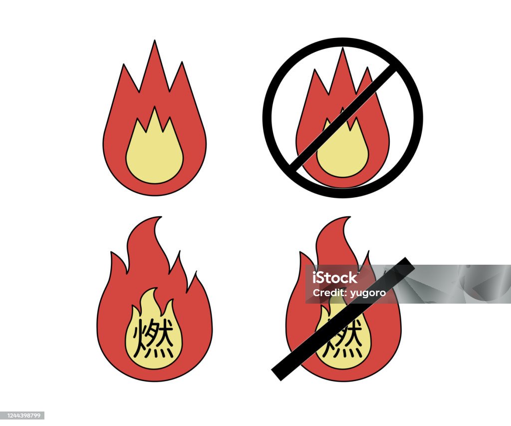 Burnable Items Example Illustration Of Burnable Garbage And Nonburnable Garbage Stock ...