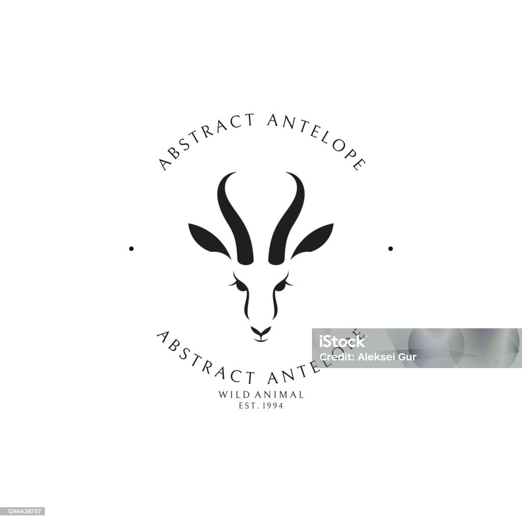 Springbok Abstract Antelope Springbok Template Stock Illustration - Download Image Now ...