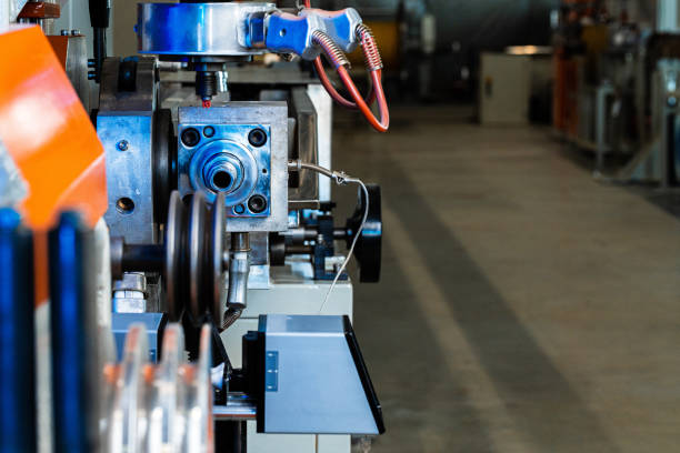 istock Cable production. Close up of a cable reel 1244487265