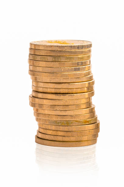 Columns of gold coins