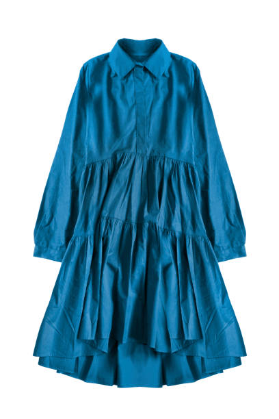 istock Blue dress isolated 1244539106