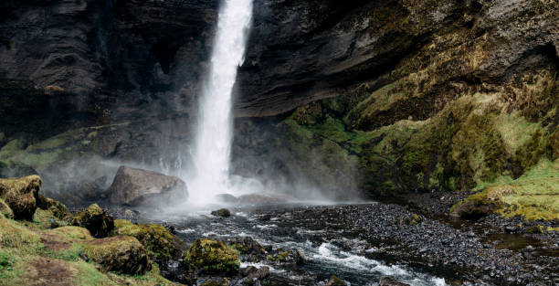 istock Kvernufoss waterfall in southern Iceland, on a golden ring. 1244542382