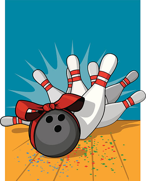 Bowling parti - illustrazione arte vettoriale