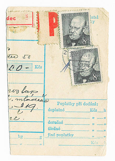 istock Old Czechoslovakia stamps 124460114
