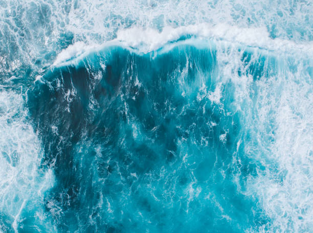 istock High Angle View Of Waves In Blue Sea Water 1244612388