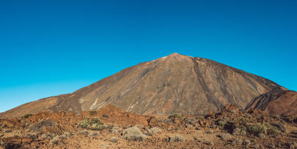 istock Scenic View Of Arid Landscape Against Clear Blue Sky 1244616532