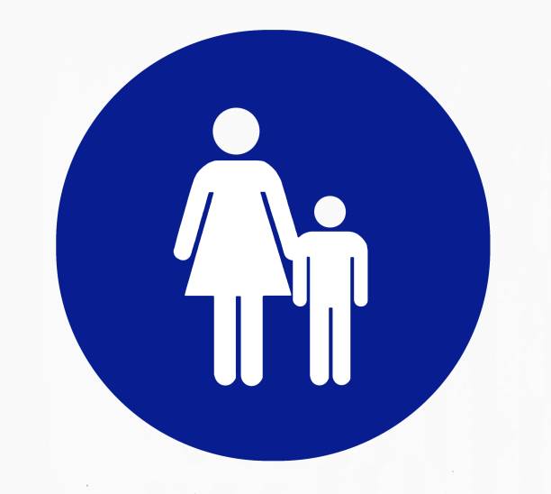 Hinweisschild „Children Must Be Accompanied By An Adult“ – Aus Aluminium (21,6 X 25,4 Cm) | Schwarz, Wetterfest