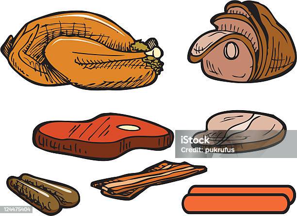 肉料理 - アイコンのベクターアート素材や画像を多数ご用意 - アイコン, イラストレーション, カラー画像