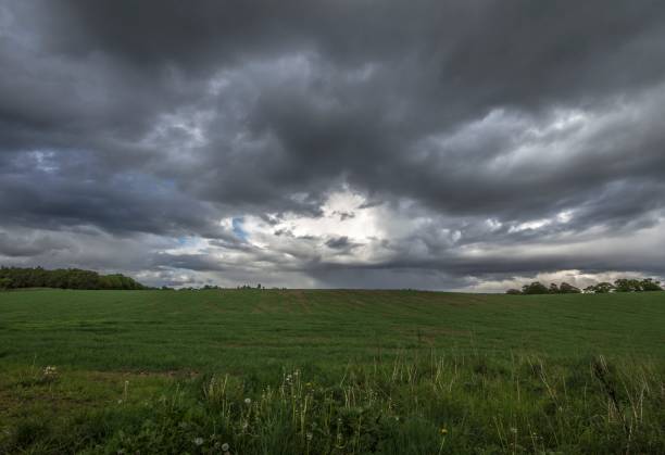 istock Black Storm Clouds Over rural Midlothian. 1244765647