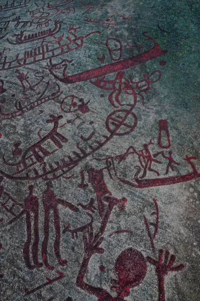 Rock art from Tanum
- a set of petroglyphs dated to the Bronze Age, located in the municipality of Tanum in western Sweden,
inscribed on the UNESCO World Heritage List.