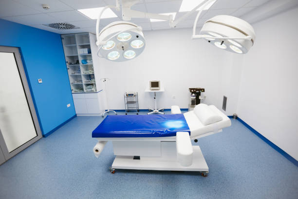 istock Interior of operating room in modern clinic 1244797208