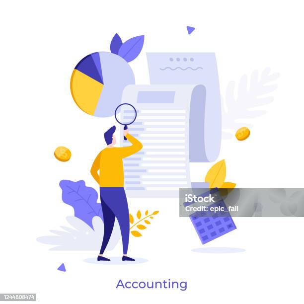 Abstract Character Concept Stock Illustration - Download Image Now - Financial Bill, Expense, Illustration