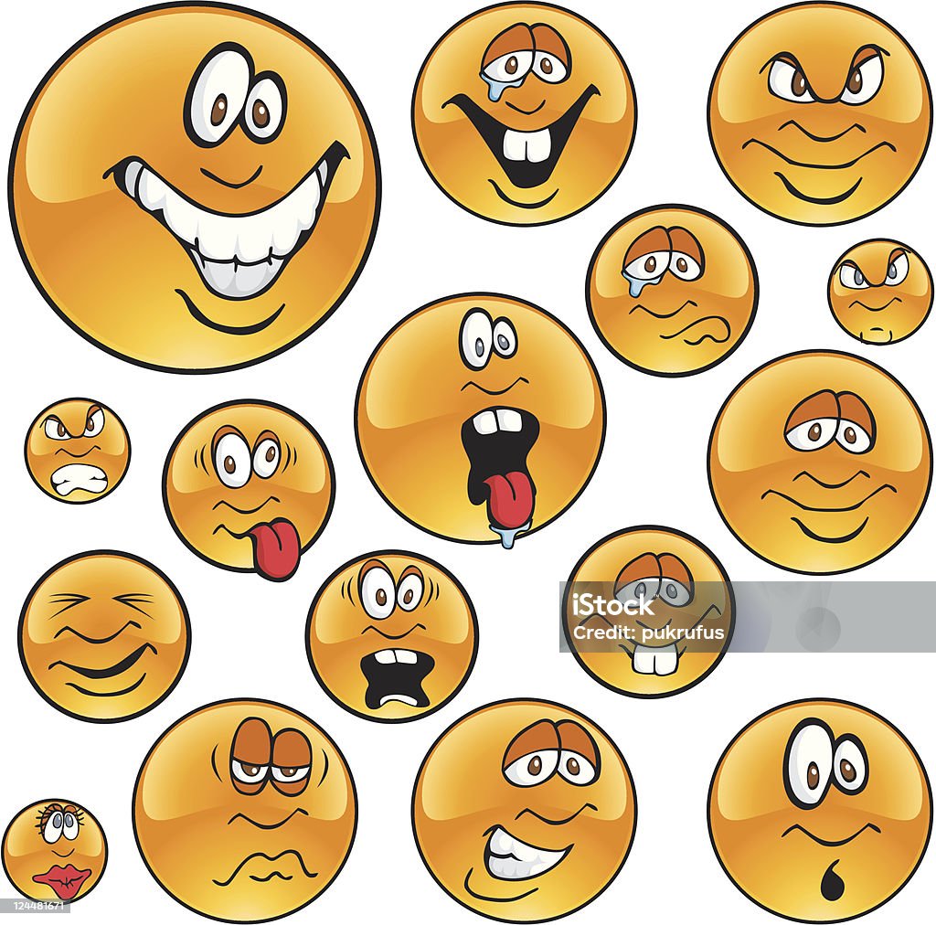 Expression Faces Easy to mix and match to create virtually any expression. Anger stock vector