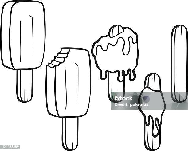 Ice Cream Stick Progression Stock Illustration - Download Image Now - Art, Art And Craft, Candy