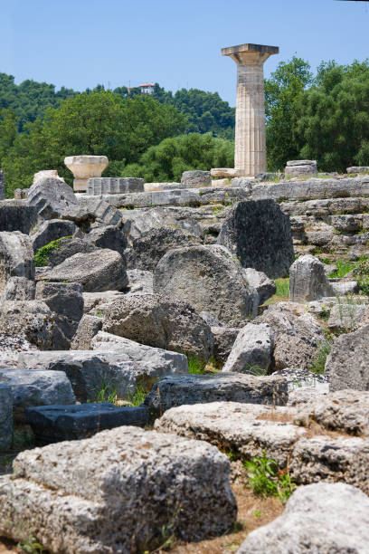 istock Building remains at ancient Olimpia archaeological site in Greece 1244835964