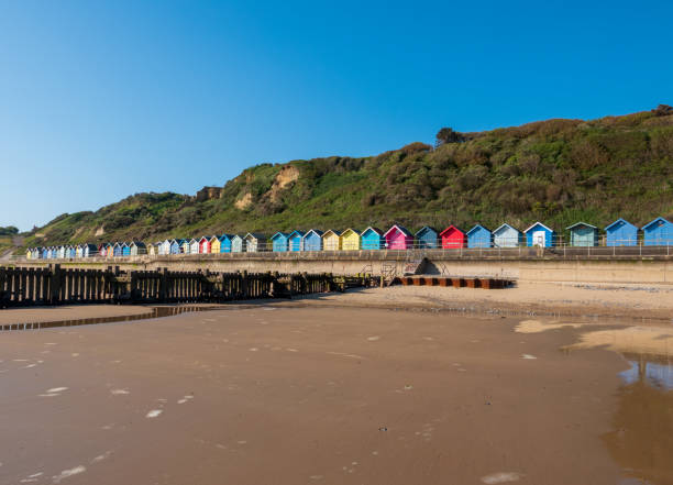 istock Beach huts at Overstrand in Norfolk 1244843849