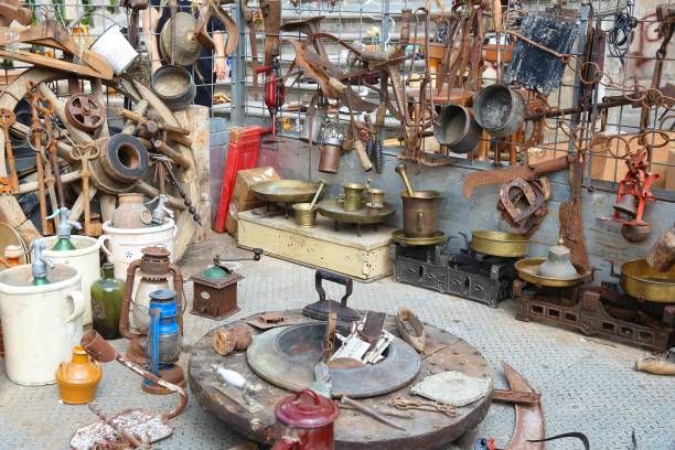 istock Vintage antique market 1244847785