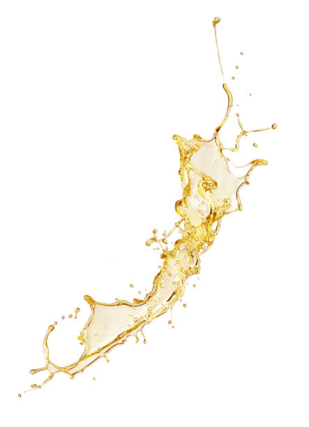 oil splash on a white background. - honey abstract photography composition imagens e fotografias de stock