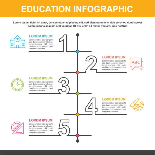 Vector illustration of Education infographic