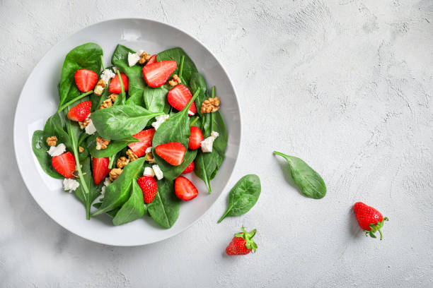 istock Healthy dieting strawberry salad 1244933346