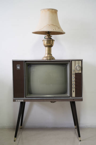 Old television stock photo