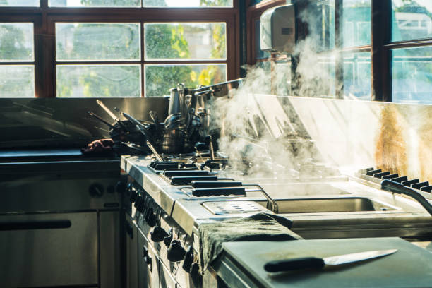 istock Stream coming out from the sink in the kitchen 1244936870