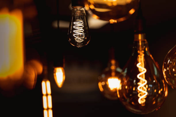istock Ornamental light bulb lamps 1244952603