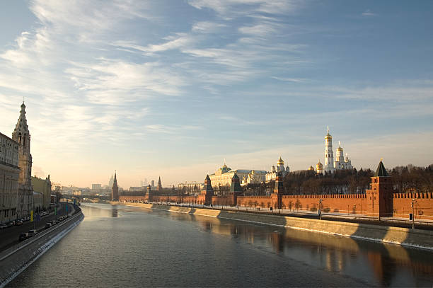 Moscow Kremlin Russia sunset view
