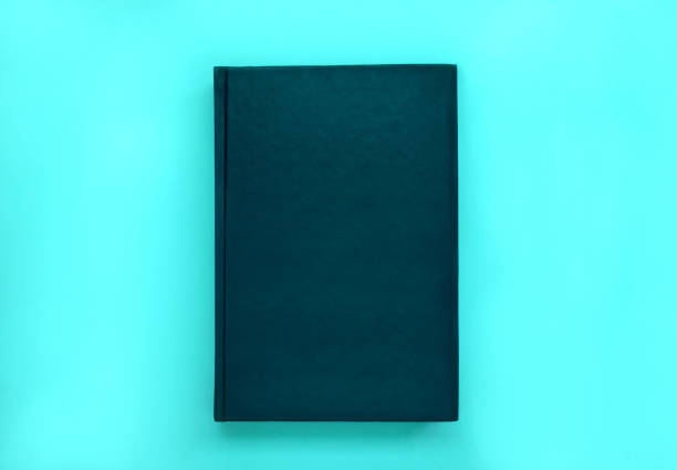 istock leather book cover mock up on blue background 1244958673