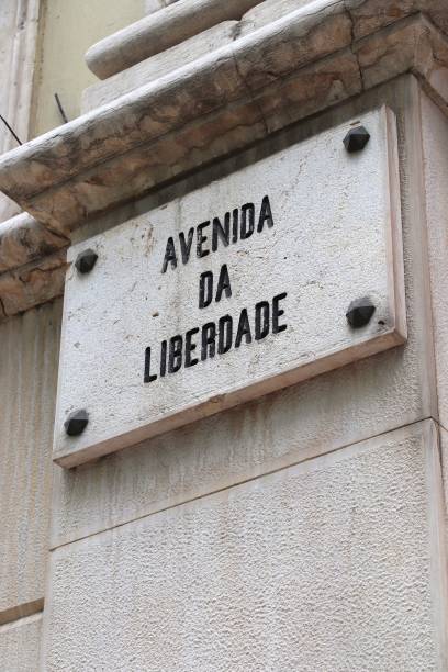 istock Liberdade Avenue in Lisbon 1244971590