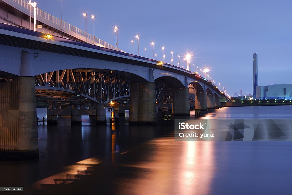 Puente de noche - Foto de stock de Abstracto libre de derechos