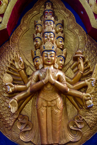 istock Statue of Hindu goddess. Idol, Temple 1245041836