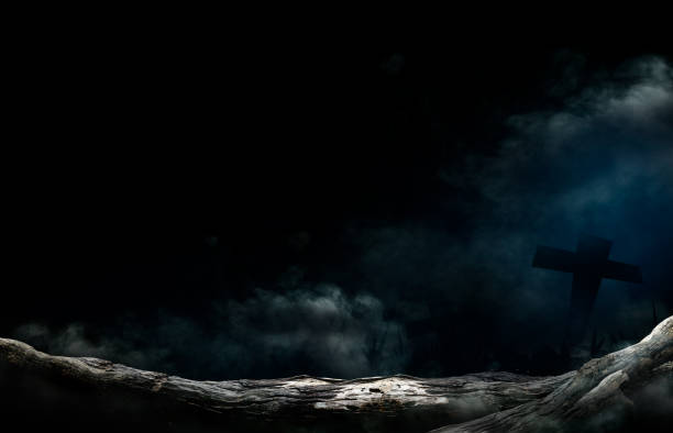 istock happy halloween background, over light and high contrast. space for text 1245085881