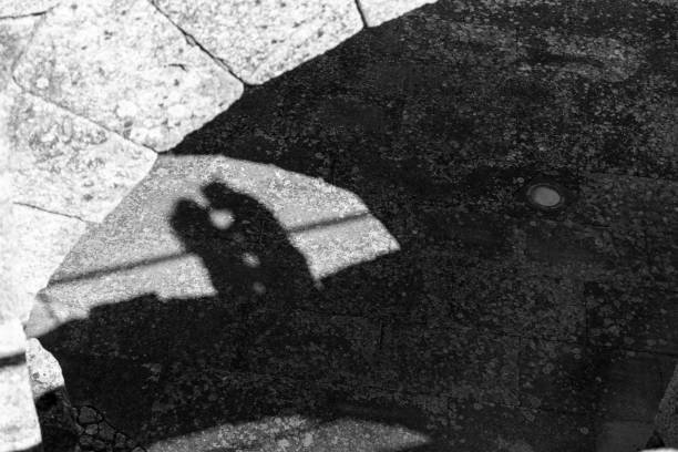 istock Shadow of couple in love 1245102612