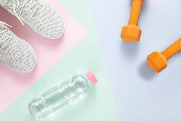 istock Sports Equipment on Multi Colored Background 1245118364