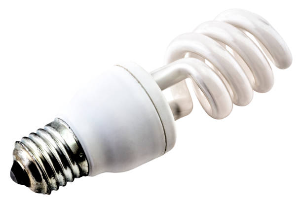 istock Energy saving bulb isolated on white background 1245119428