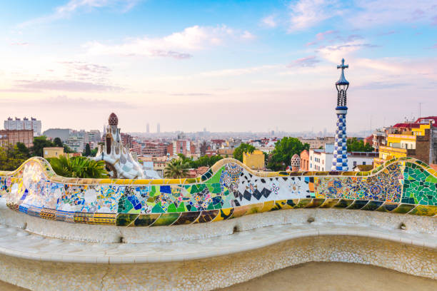 istock Gaudi's masterpiece in Park Guell 1245119725