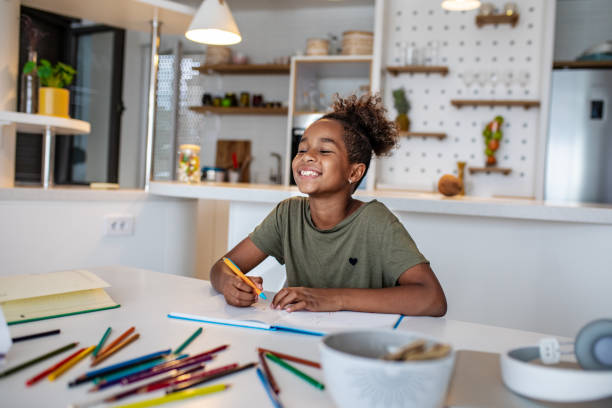 istock Young girl studying at home 1245125016