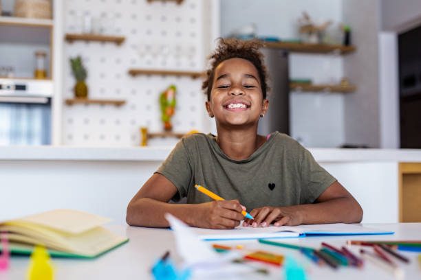 istock Young girl studying at home 1245125018