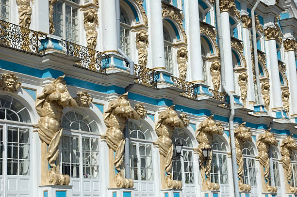 Catherine Palace Tsarskoye Selo 러시아 상트 페테르부르크 스톡 사진
