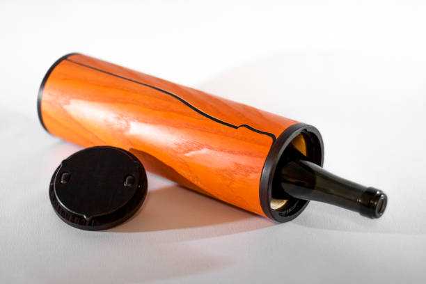 wood wine bottle holder