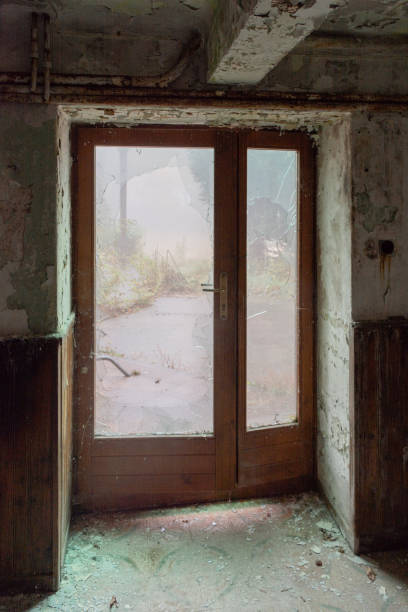istock Door ingress in old abandoned building 1245144833