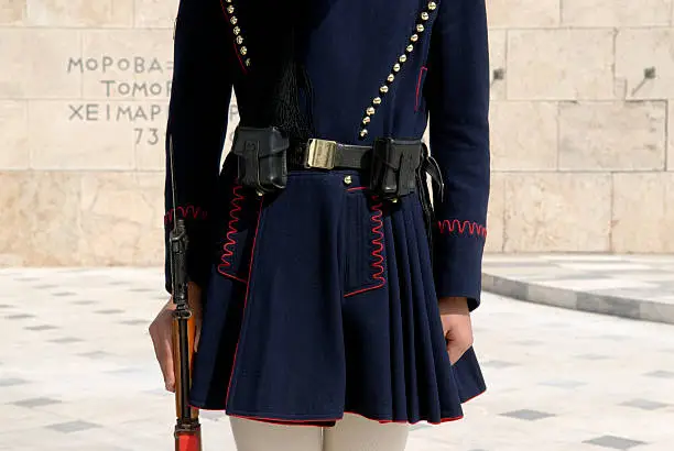 Uniform of the Evzones. 