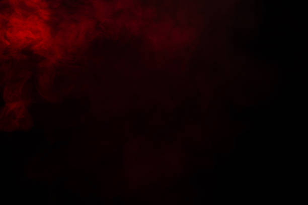 istock Red steam on a black background. 1245148138