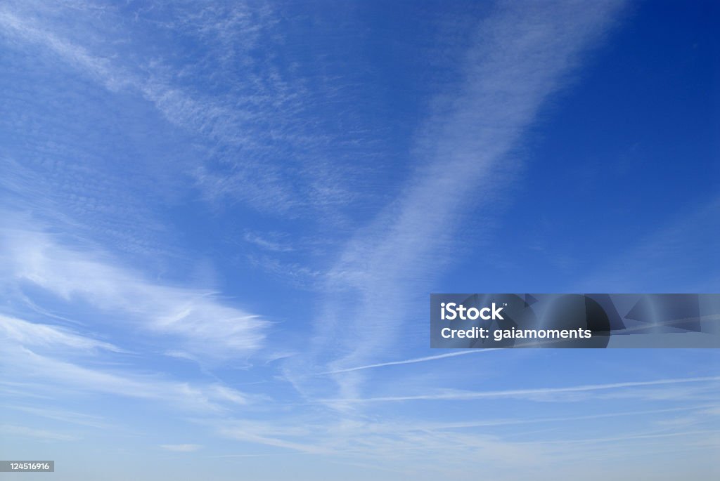 Scia aerea cielo - Foto stock royalty-free di Nube