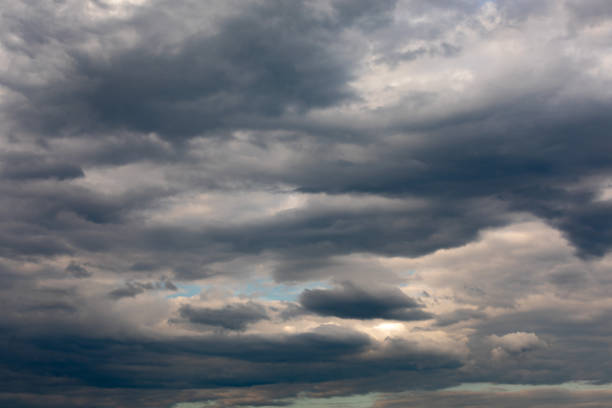istock Nimbostratus clouds at spring, north-east Italy 1245182209