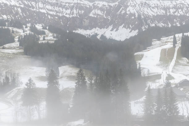 istock Landscape in the fog 1245194038