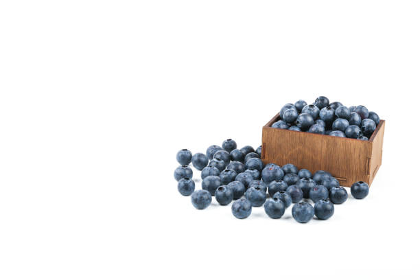 istock blueberry berries are in the wood box 1245233719